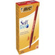 Balpen bic soft feel kunststof houder rood drukknop grip clip navulbaar