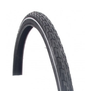 Buitenband 28x1 1 2 deli zwart+ witte bies 40-635