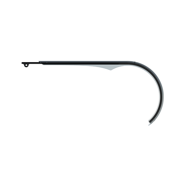 Load image into Gallery viewer, Herrmans kettingscherm slim 48t - zwart transparant
