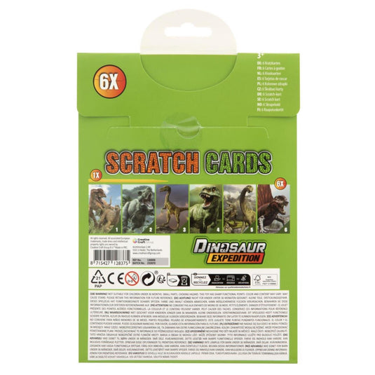 Grafix dinosaur expedition kraskaarten 21x14 cm