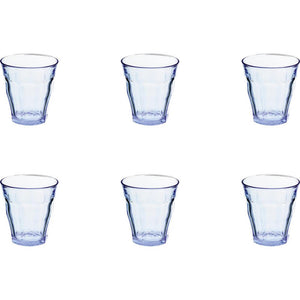 Duralex glas picardie blauw 200ml 6stks