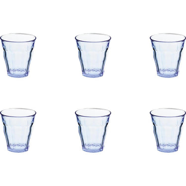 Duralex glas picardie blauw 200ml 6stks