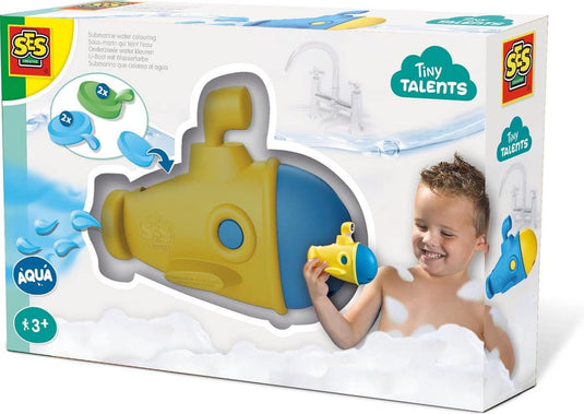 Ses tiny talents water kleuren met een onderzeeër