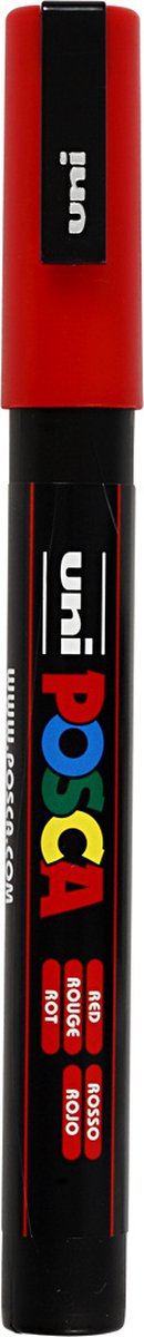 Posca uni uni verfmarker 3m rood