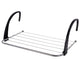 Droogrek metaal 3 meter zilver