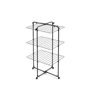 Brabantia hangon droogtoren - 23 m - inklapbaar wasrek - matt black