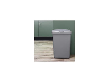 Sunware delta prullenbak 25 liter klepdeksel grijs kunststof 39,7x34,5x56,4cm