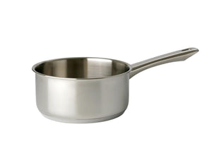 Eurocuisine steelpan 14cm rvs met stalen grepen 1liter