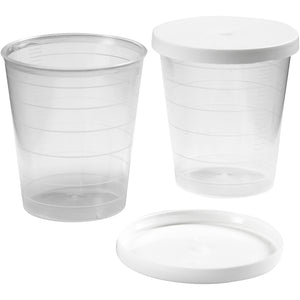 Creotime bekertje met deksel, 30 ml, 75 stuks