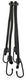 Cordo snelbinder eurospin 10mm zwart