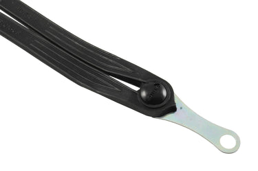 Cordo snelbinder rubber classic zwart met afneembare 12mm asplaten