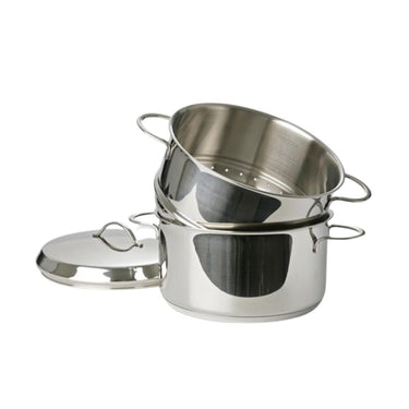Eurocuisine stomerset 20cm rvs met stalen grepen 3.1liter