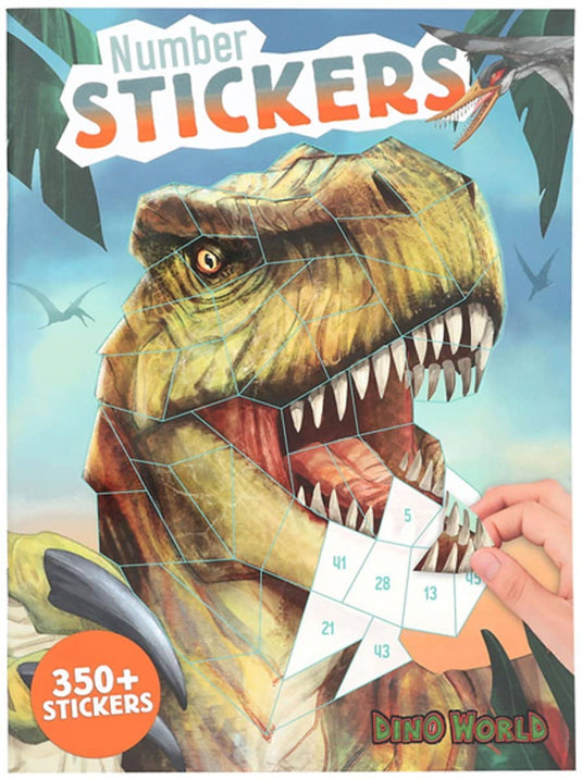 Depesche dino world nummer sticker boek