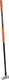 Black+decker tuinhark 4-tands - 148 x 12 x 10 cm - koolstofstaal, glasvezel en pvc - oranje zwart