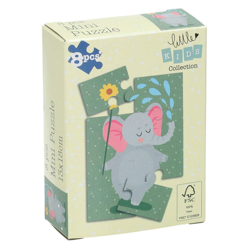 Load image into Gallery viewer, Mini puzzel dieren, 8 puzzelstukjes
