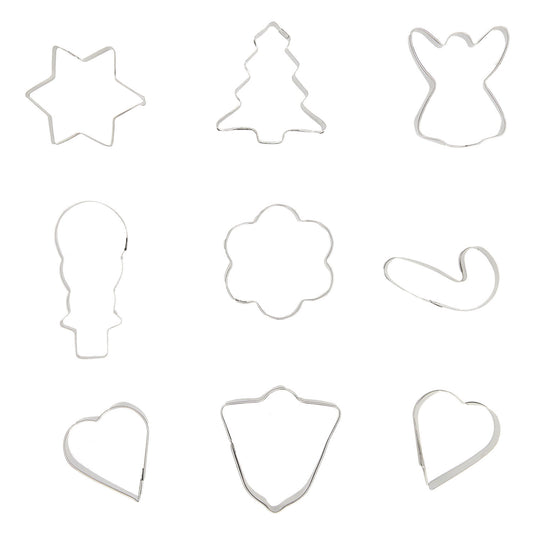 Uitsteekvormen set kerst, 10st.