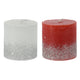 Rustieke Kaarsen met Glitters, 24st.