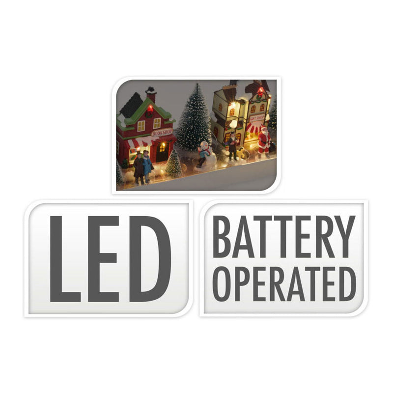 Load image into Gallery viewer, Kersthuisjebestellen.nl kerstdorp met led set, 17dlg.
