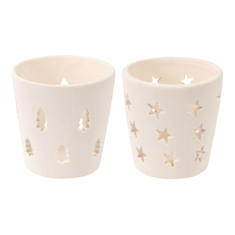 Load image into Gallery viewer, Theelichthouder Kerst Wit
