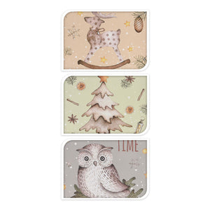 Knus geschenktas winter 23cm, 24st.