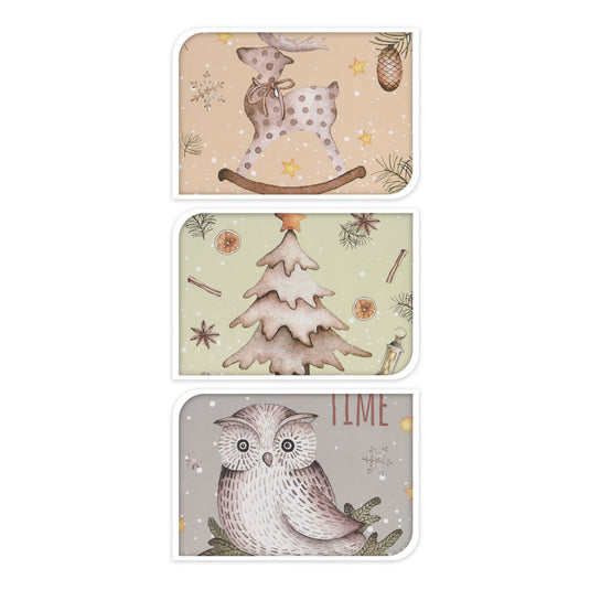 Knus geschenktas winter 23cm, 24st.