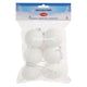 Decoratie sneeuwballen 6cm, 6st.