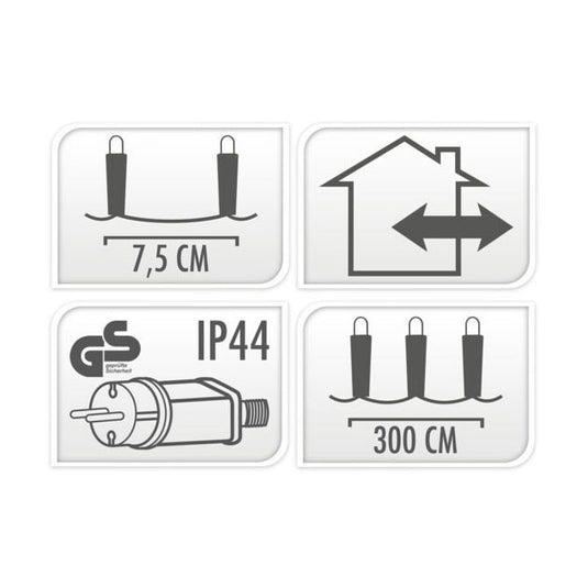Buiten ledverlichting 40 led - warm white, 300cm