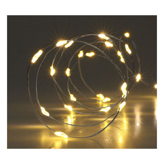 Zilverdraad 40led warm white, 195cm