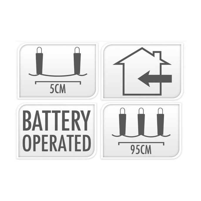 Load image into Gallery viewer, Zilverdraad 40led warm white, 195cm
