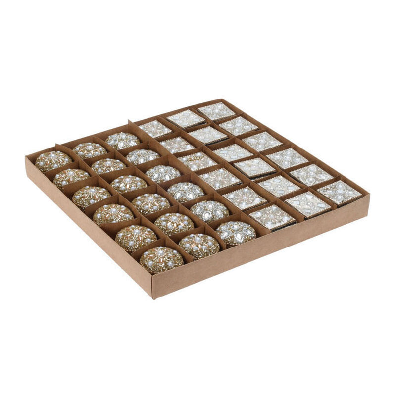 Load image into Gallery viewer, Opbergdoosje 4x3cm goud, set van 36
