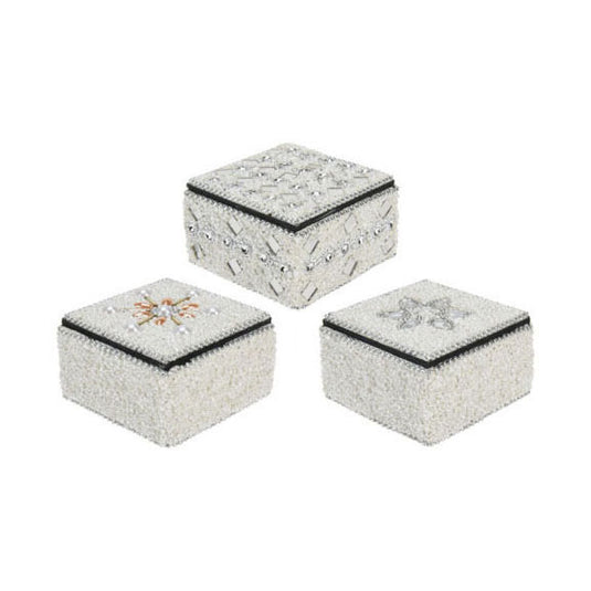 Doosje 7x4cm Wit, Set van 12