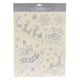 Raamsticker zilver, 42x30cm
