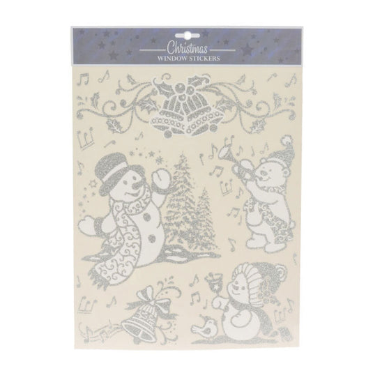 Raamsticker zilver, 42x30cm