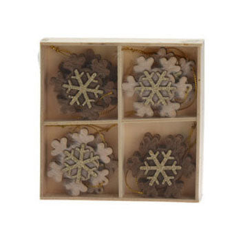 Load image into Gallery viewer, Houten Hangdecoratie Set, 8st.
