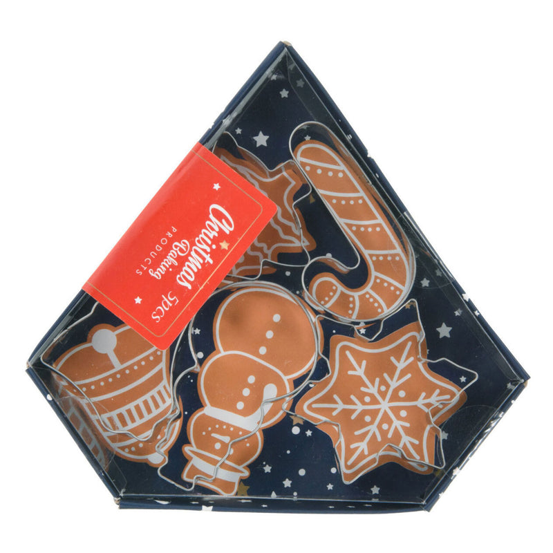 Load image into Gallery viewer, Uitsteekvormset Kerst RVS, 5dlg.
