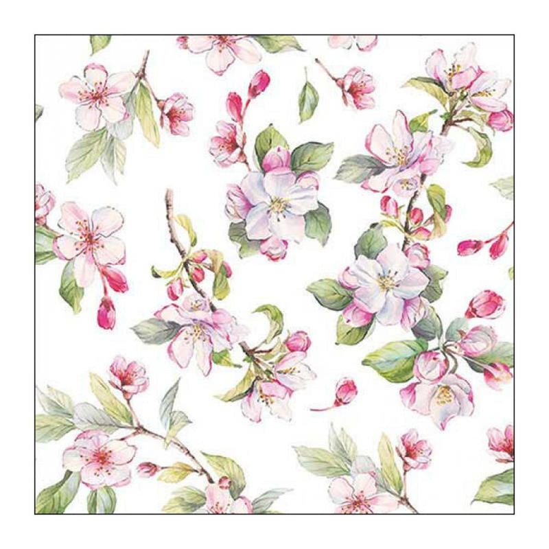 Load image into Gallery viewer, Ambiente servet 33 spring blossom white
