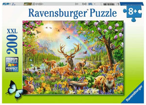 Ravensburger puzzel mooie hertenfamilie - legpuzzel - 200 xxl stukjes
