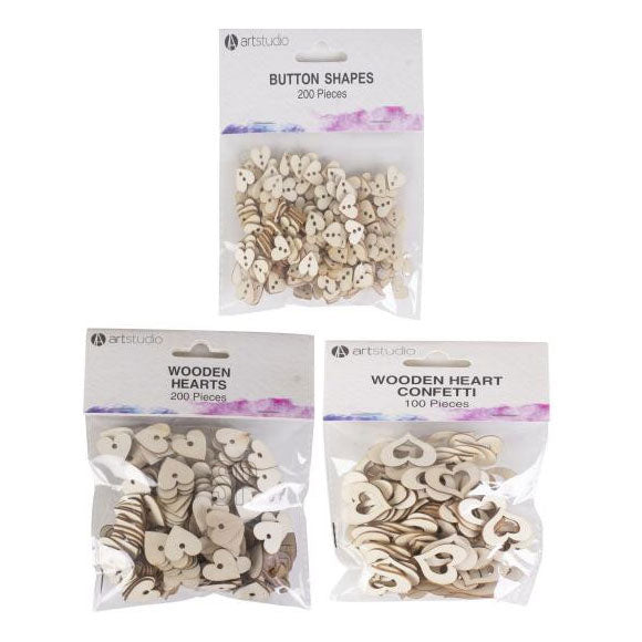 Load image into Gallery viewer, Houten hartjes decoratie
