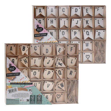 Houten letters, 84st.