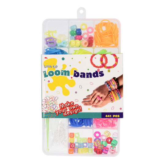 Loom bandjes in opbergdoos, 441dlg.