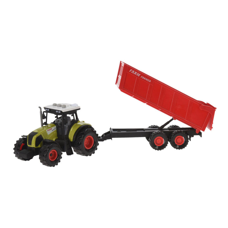 Load image into Gallery viewer, Tractor schudder met twee aanhangers
