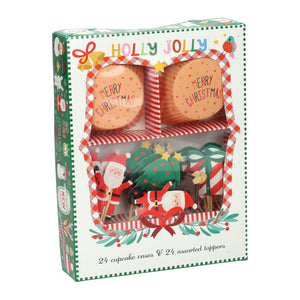 Cakevorm set kerst design, 48dlg.