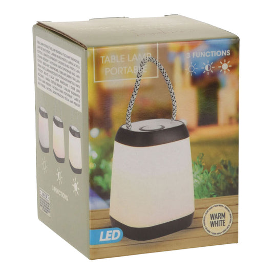 Home styling tafellamp draagbaar led zwart