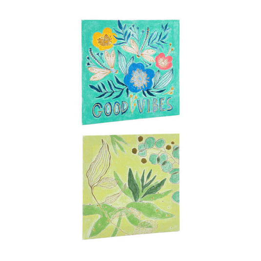 Merkloos sans marque schilderset met canvas, 25x25cm
