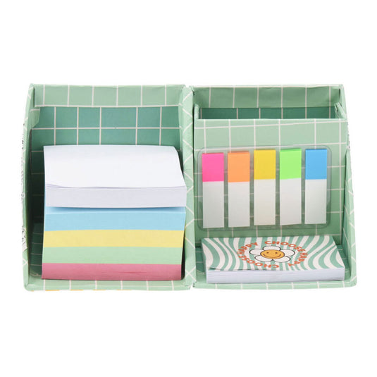 Bureaukubus met 3 maten plakmemo's