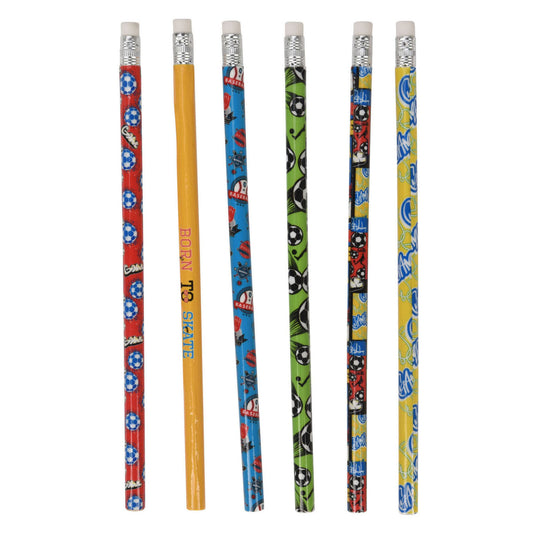 Grijze hb potloden sport, 6st.