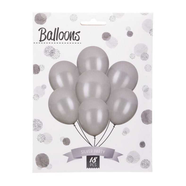 Load image into Gallery viewer, Ballonnen zilver, 18st.
