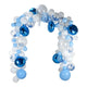 Bouw je eigen ballonnenboog set blauw, 120dlg.