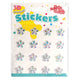 Stickers bloemen design, 16st.