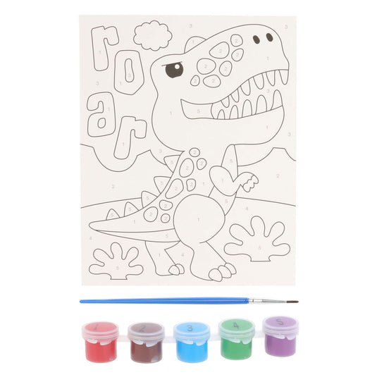 Schilderen op nummer set dier voor kinderen